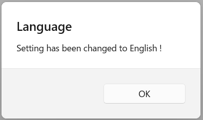 設定変更後のスクリーンショット