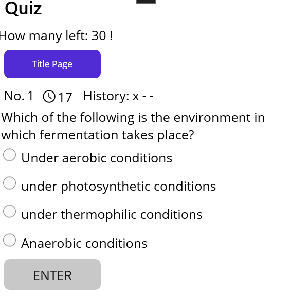 設定変更後のクイズ画面のスクリーンショット