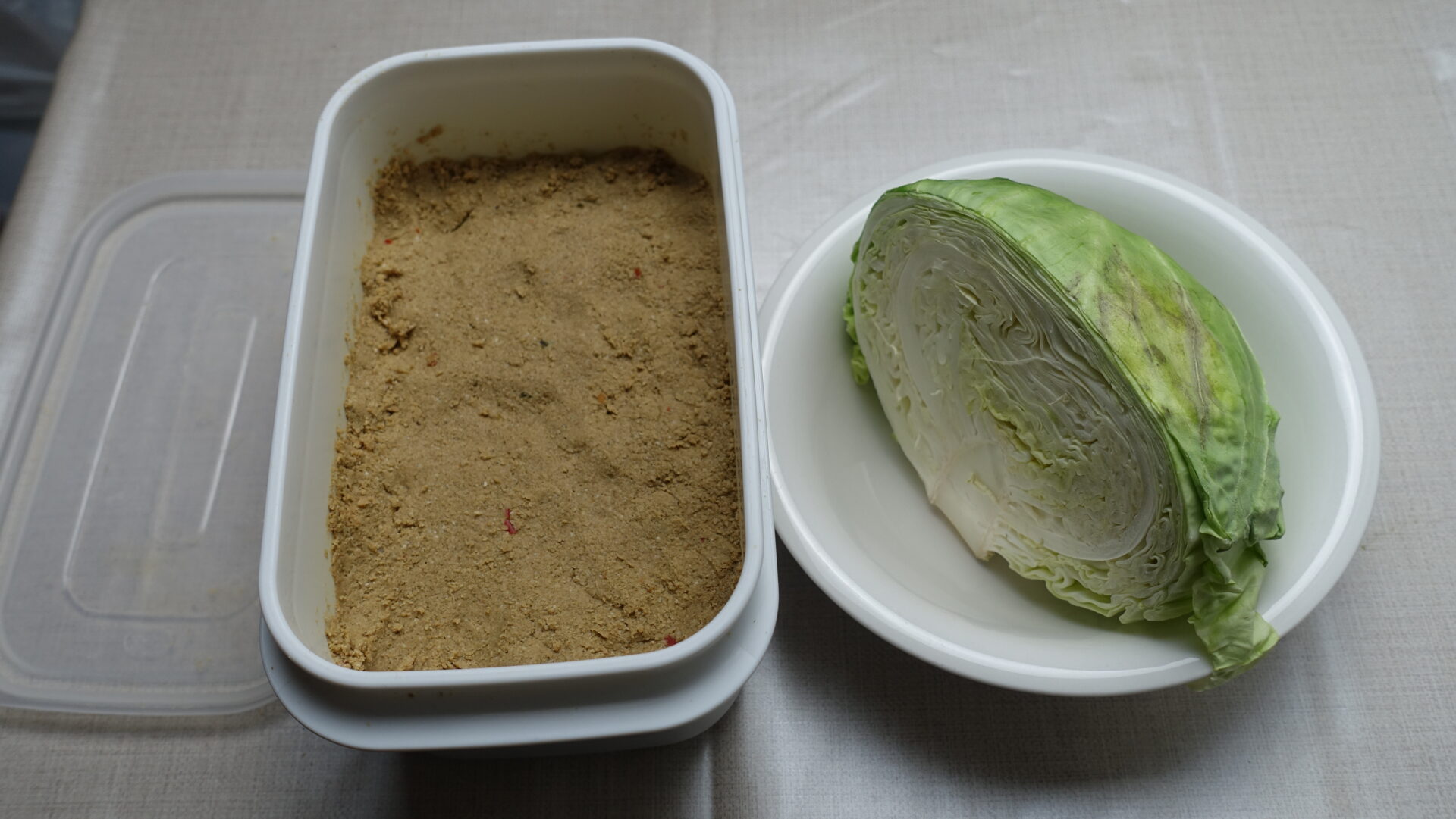 余ったキャベツ半玉とぬか床